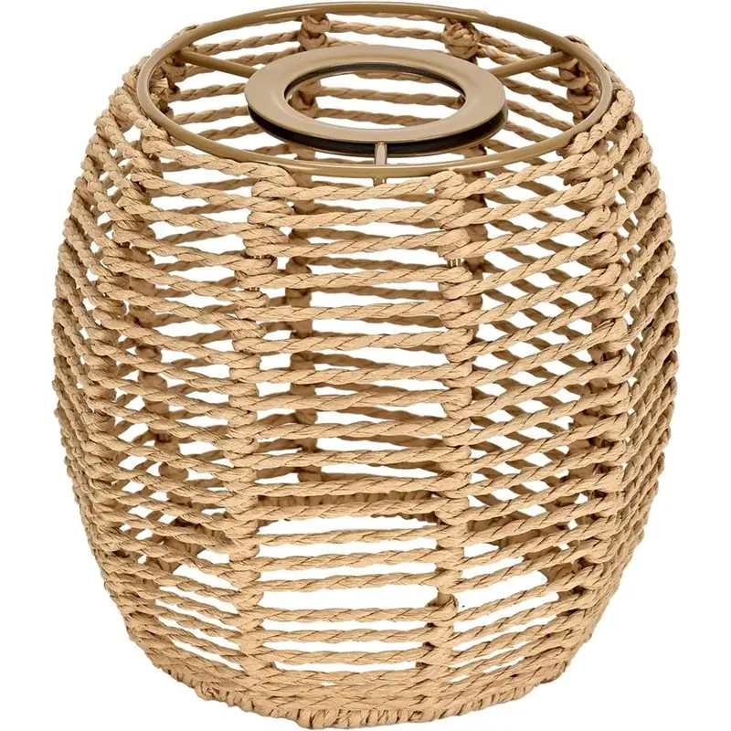 

PHFU-Premium Boho Lamp Shade, абажур из ротанга, идеально подходит для подвесных светильников - идеально подходит для настольных, потолочных и прикроватных ламп.