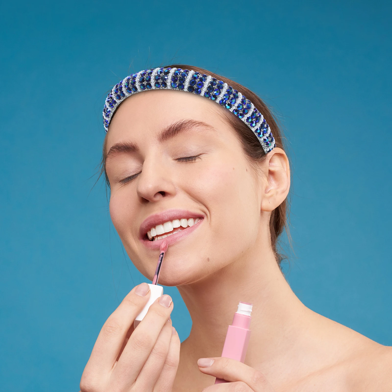 

Rhinestone Headband Crystal Hairbands for Women Comfortable Anti Slip Hair Styling Womens Hair Bands Accessories