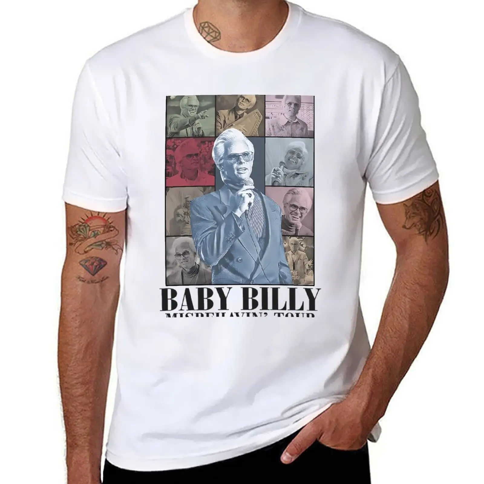 

Baby Billy Righteous Gemstones Tour T-Shirt t shirt man designer cotton t shirt pack T-Shirt