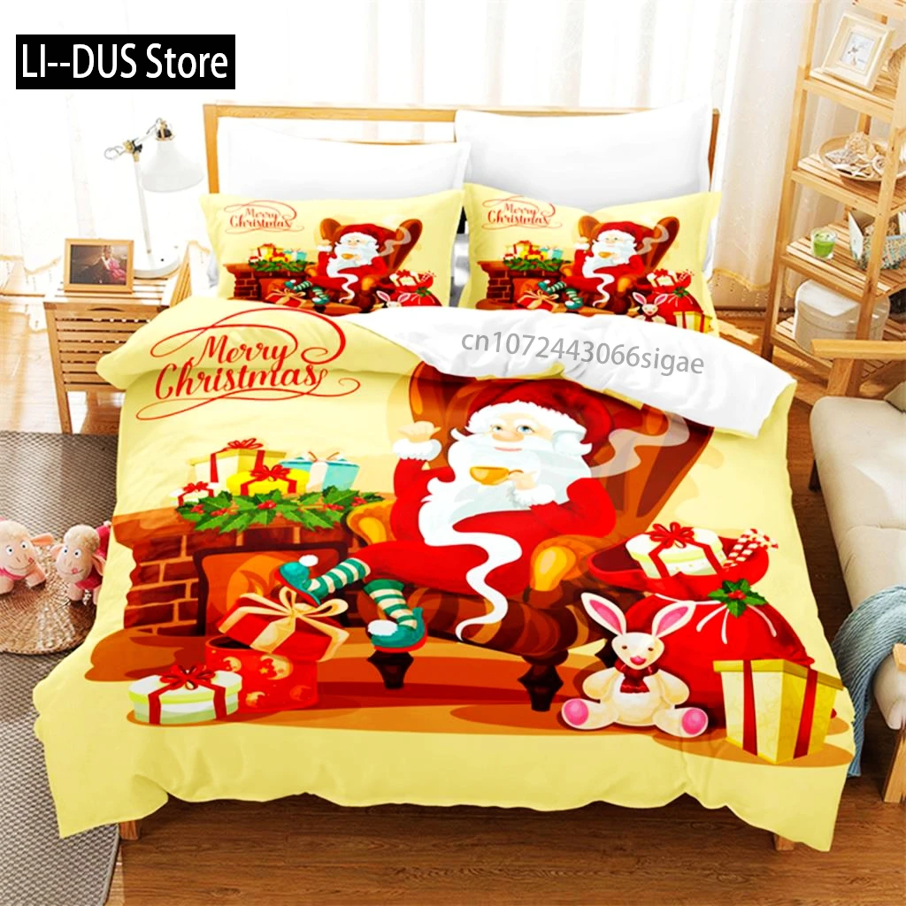 

Christmas Gifts Bedding Set Duvet Cover Set 3d Bedding Digital Printing Queen Size Bedding Set Fashion Design