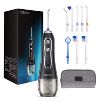 1 Kit Electric Cordless Oral Irrigator 300ML Big Capacity Water Flosser Gingival Stimulator White/Black Avaiable IPX7 Waterproof