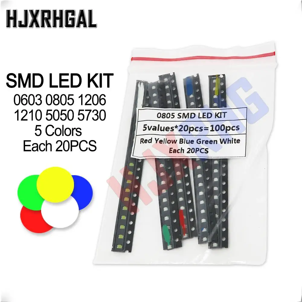 100Pcs/Lot = 5 Colo…