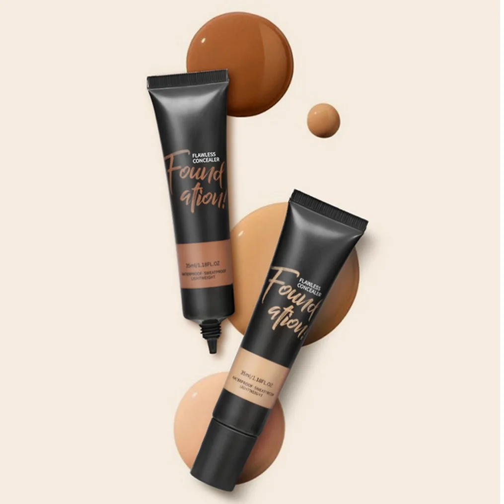 Etichetta privata Logo personalizzato Correttore naturale Tubo morbido BB Cream Idrata Correttore viso Lozione isolante a lunga durata Cosmetico
