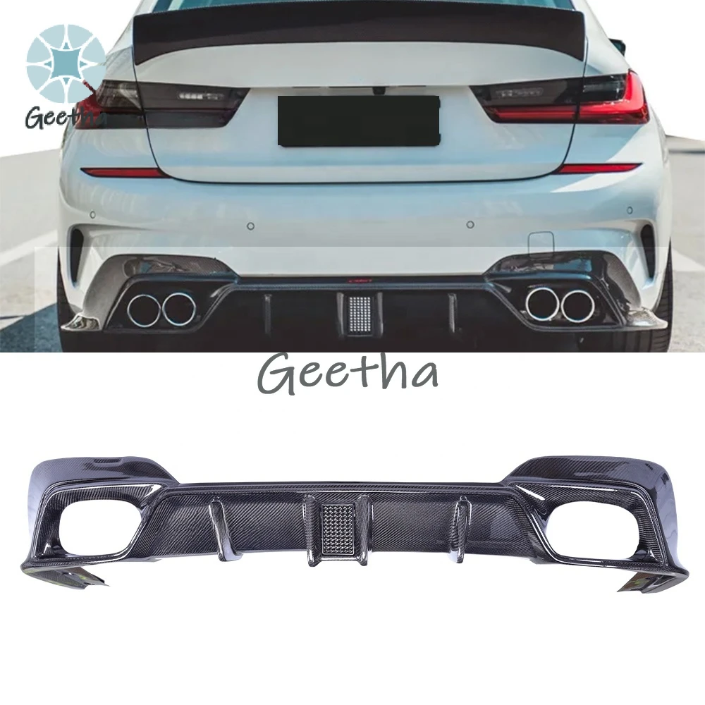 

For BMW 3 Series G20 G28 2019-2024 CMST Style Carbon Fiber Rear Lip Rear Diffuser Bumper Lip