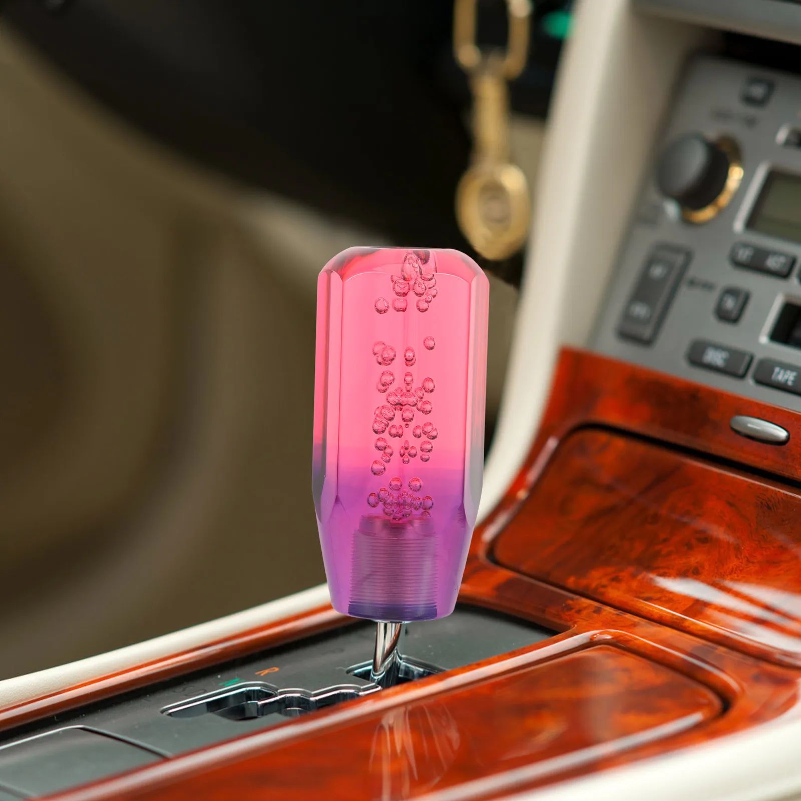 

Two-Color Acrylic Gear Shift Knob For Automatic Manual Cars Universal Car Shifter Handle Replacement Durable Stick Shift