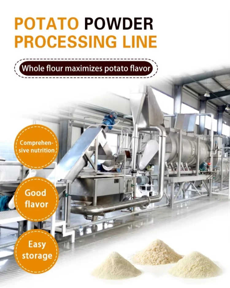 Hot Sale Whole Process Full Automatic Potato Starch Production Line Potato Flake Powder Processing Machine