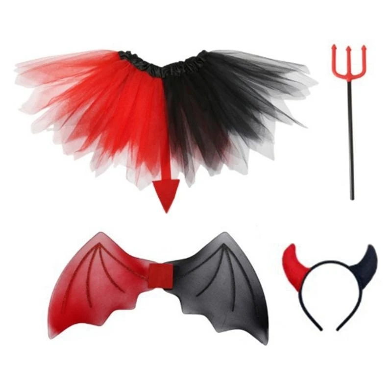 Conjunto disfraces Y5GC Princess Cosplay para niños Halloween, Fiesta cosplay, incluyendo diadema, falda,