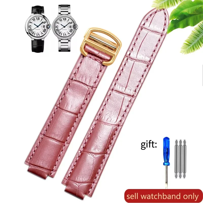 حزام ساعة من الجلد الطبيعي لحزام البالون الأزرق كارتييه Wsbb0025 Cross W6920085 إكسسوارات جلد البقر للرجال والنساء #5