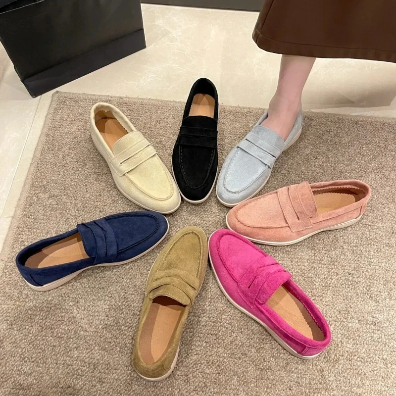 

2025 Spring/Autumn Classic Casual Comfortable Women's Low Top Shoes High Quality Deep Mouth Solid Flat Sneakers Zapatillas Mujer