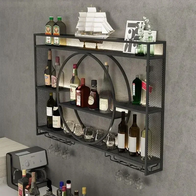 高級吊り下げ式ワインラック 壁掛け式 逆さ設置 リテール モダン バーキャビネット クラブ ボトル ホーム家具 ユニーク