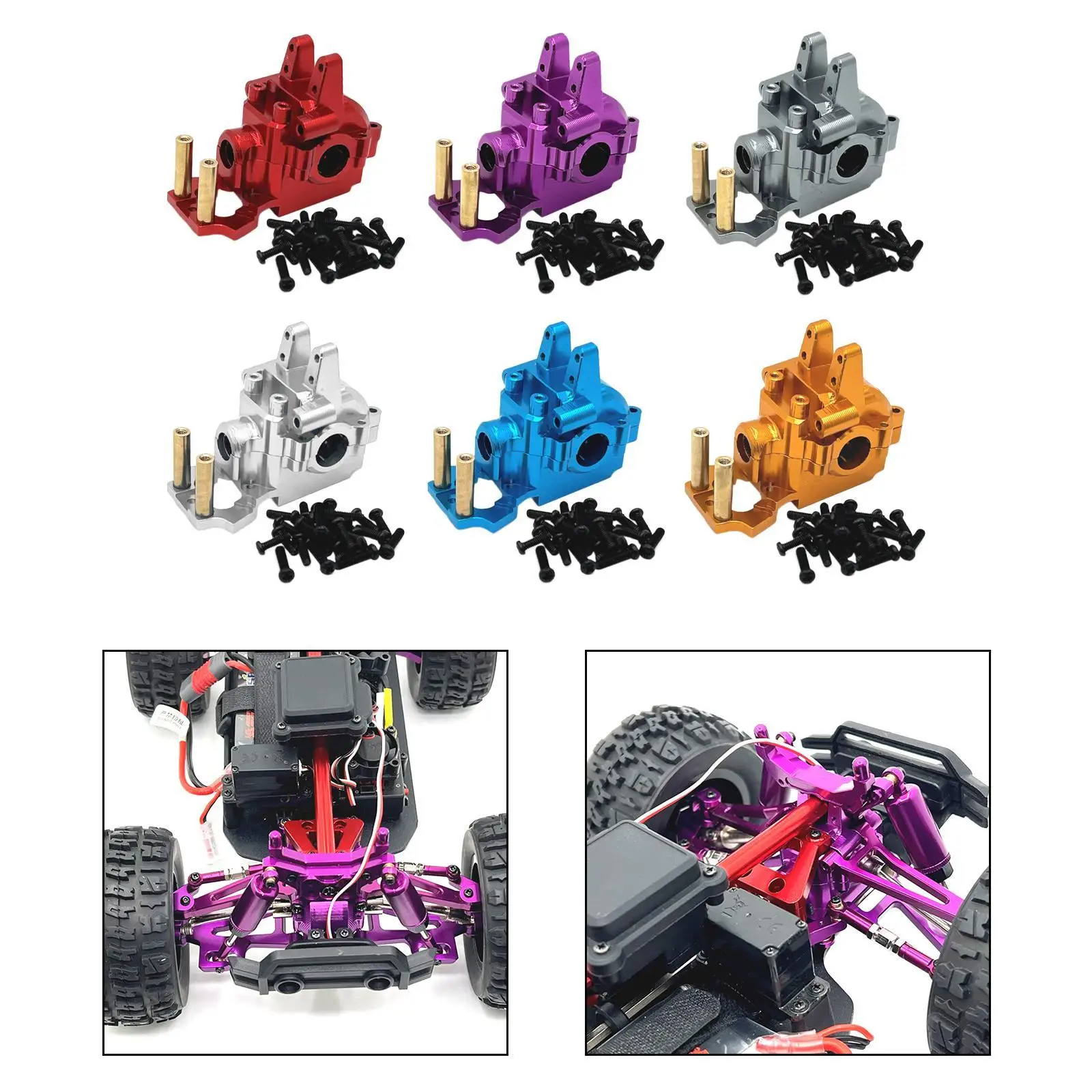 1:14 RC รถฝาครอบเกียร์ด้านหน้าอลูมิเนียมสําหรับรุ่น 14303 14210