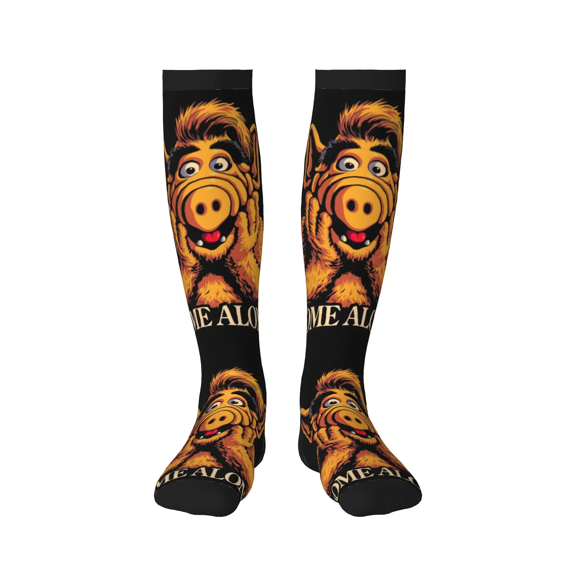 Cartoon Movie Alf Dress Socks Men's Women's Warm Fashion Novelty  Sports Compression Socks