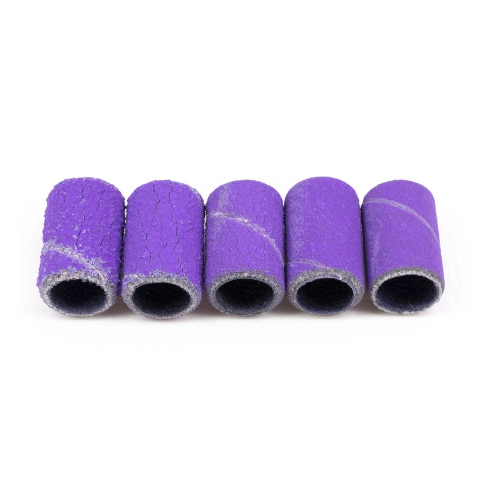 

Nail Drill High Quality Zebra White Long Life Safety Strong self-sharpening Purple Nail Drill Sanding Bands For Nail Drill Bits