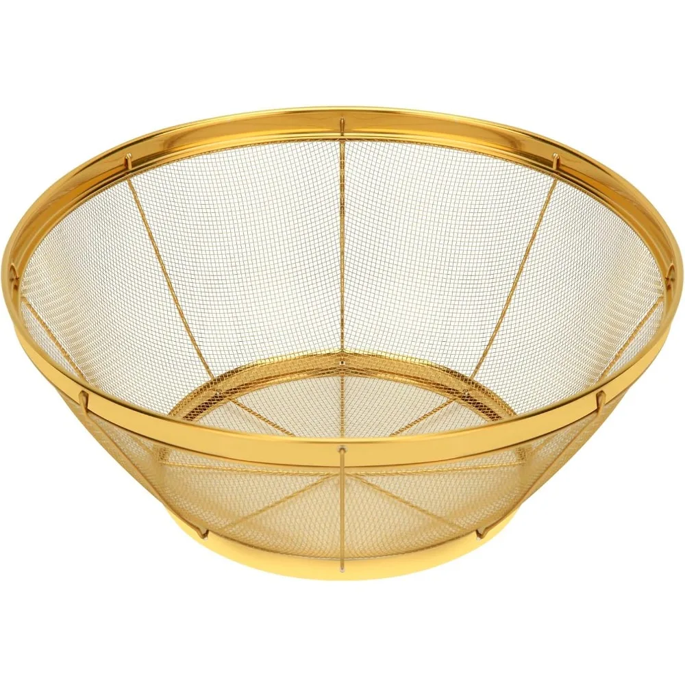 

Дуршлаг для улитки, 5-литровое сито из нержавеющей стали, кухонное металлическое сито для макарон, риса, корзина с мелкой сеткой для слива и мытья