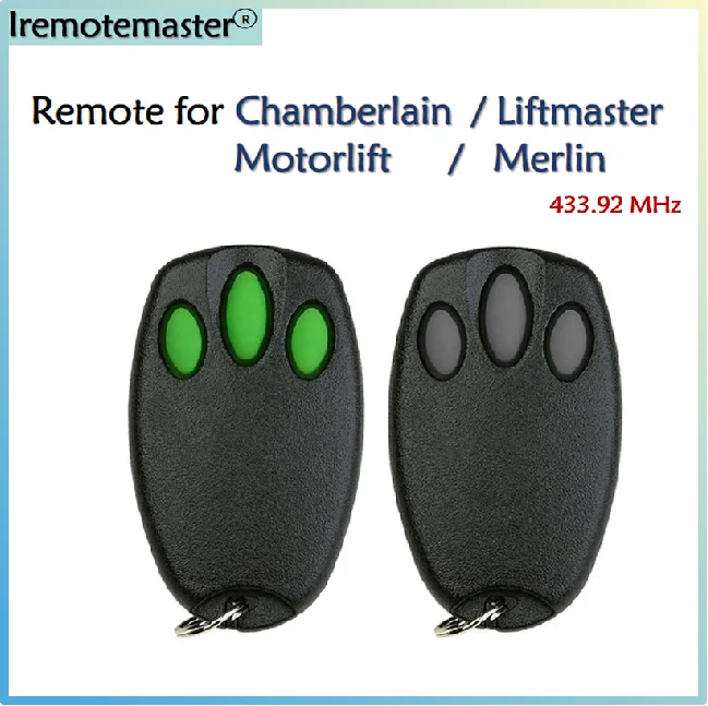 Questionand-Émetteur à distance de porte de garage sûr, élévateur de moteur C945, sensibilité de réception de signal élevée, 433MHz, 500