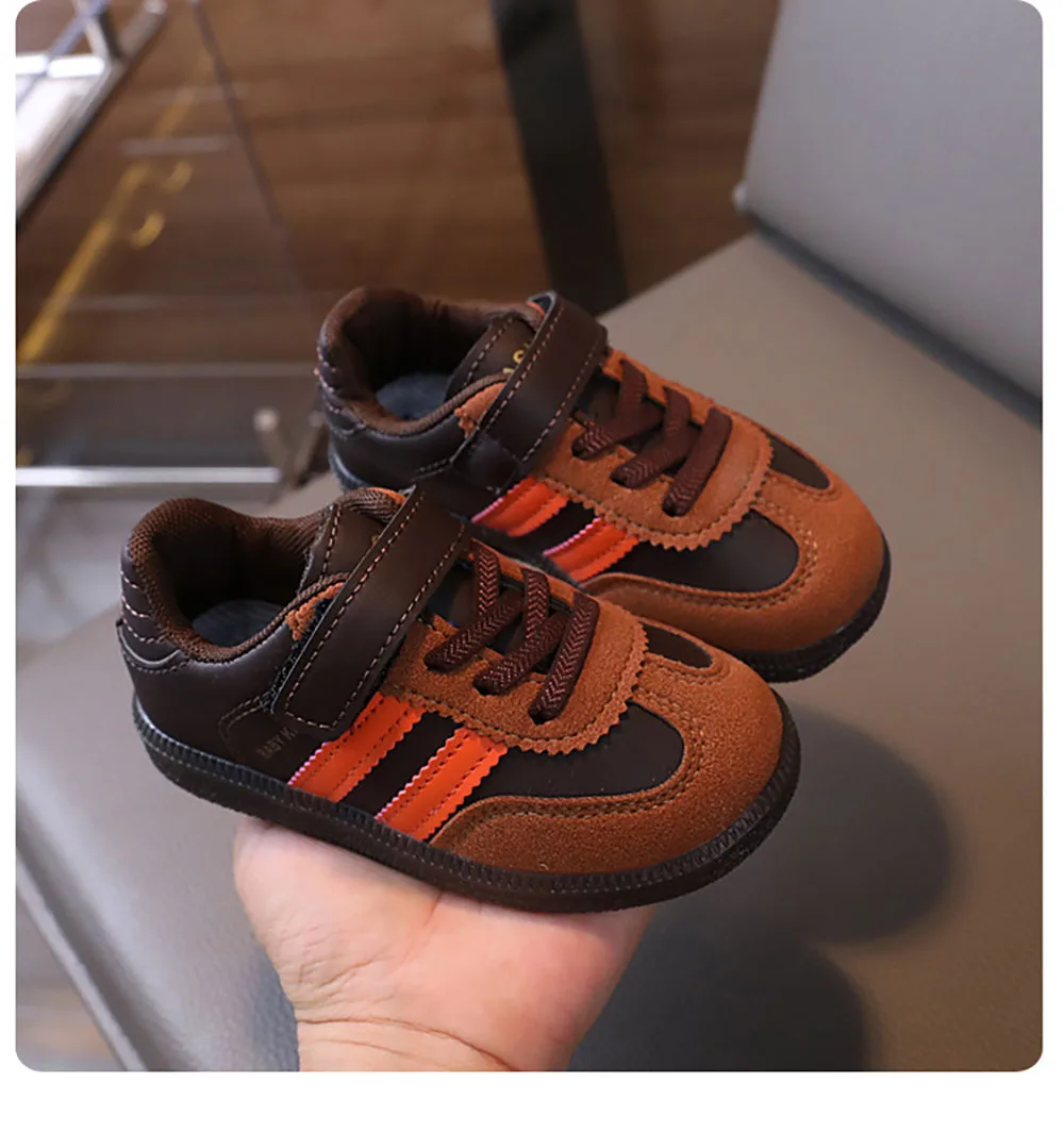 PU-Leder-Sportschuhe für Kinder, wasserdichte Mädchen-Turnschuhe mit weichen Sohlen, Ergonomie, rutschfeste Kleinkinderschuhe für Kinder – Detail 23