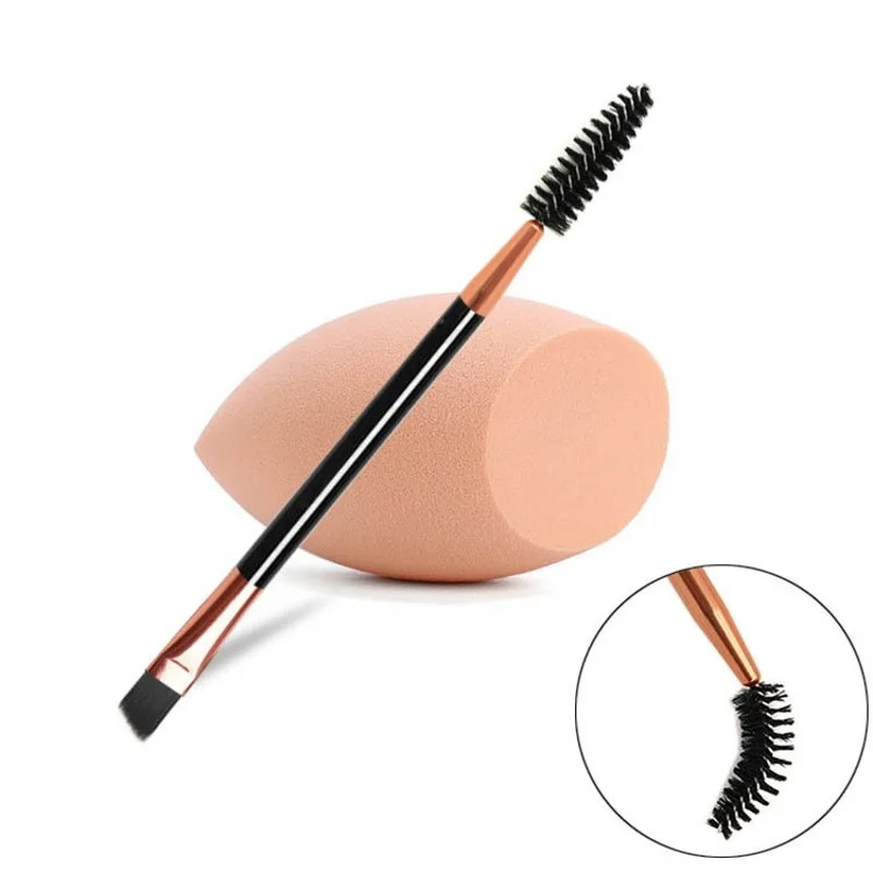 1-10pcs Soft Eyelash Brushes Double head Scroll Eyebrow Brush Contouring Eye Brow Brushes Eyes Blending Cosmetic Makeup Tools