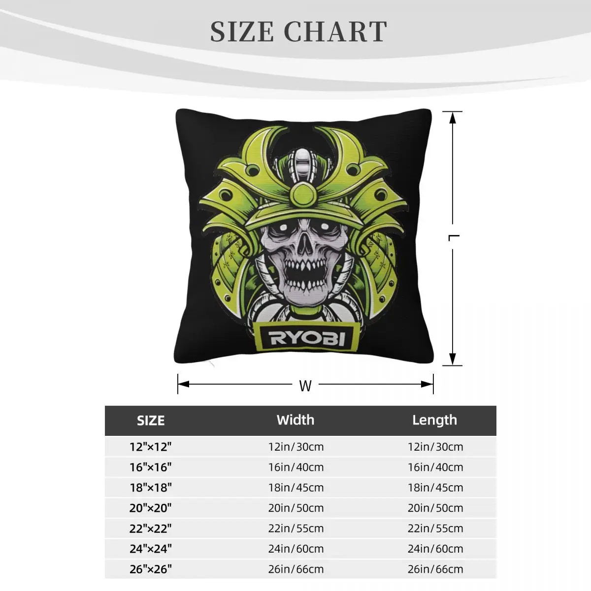 Ryobi Samurai Pillow Cases Home Decoration Anime Body Pillow Case Pillow Case Pillow Cover