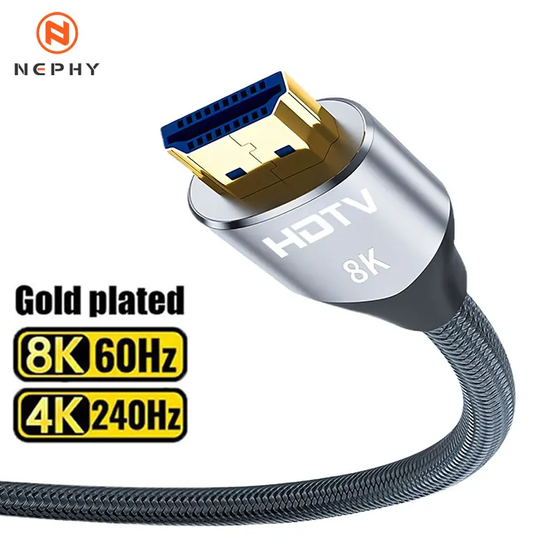 عالية الجودة 1 متر 1.5 متر 2 متر 3 متر 5 متر HDTV 8K كابل 60 هرتز 2.1 فولت 4 كيلو 144 هرتز ثلاثية الأبعاد تلفزيون شاشة الكمبيوتر العارض PS لعبة وحدة التحكم الصوت والفيديو