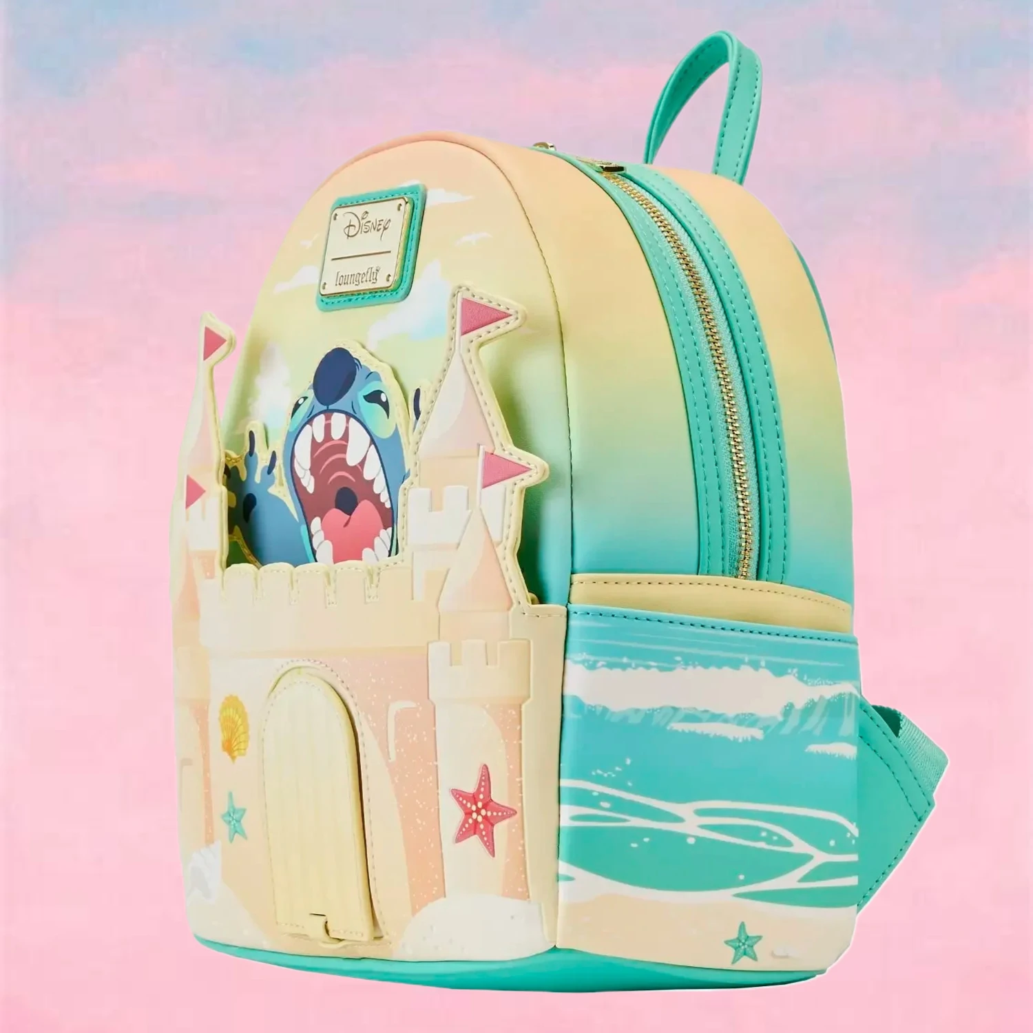 

Stitch Holiday Snow Angel Glitter Mini Backpack School Bag Christmas Gingerbread Mickey Lady Bags Sequin Handbag Casual Bag