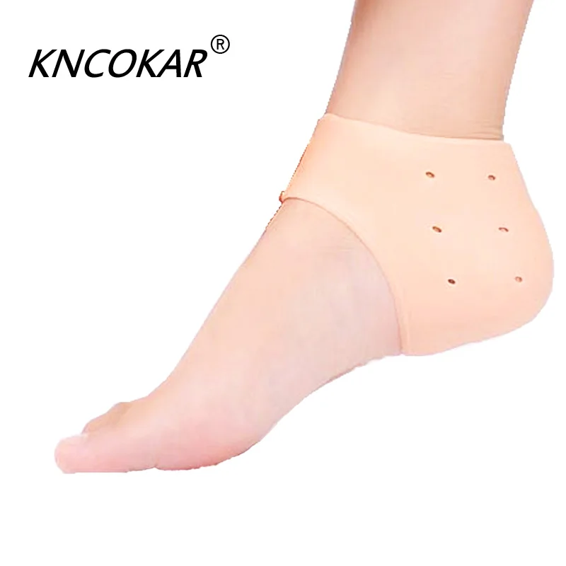 

KNCOKAR Winter Men And Women Silica Gel Anti-Crack Heel Cover Anti-Foot Heel Pain Heel Dry Crack Protective Cover Insole XFJ09