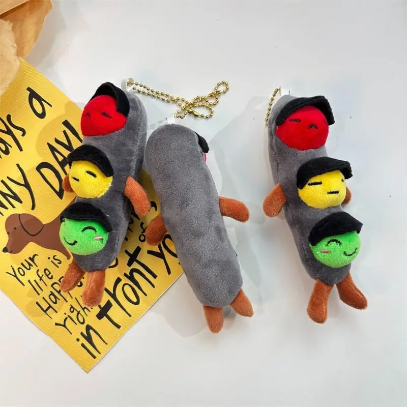 Sweet Quirky Traffic Light Plush Toy Pendant, Girl's Backpack Decor, Bag Charm Birthday Surprise