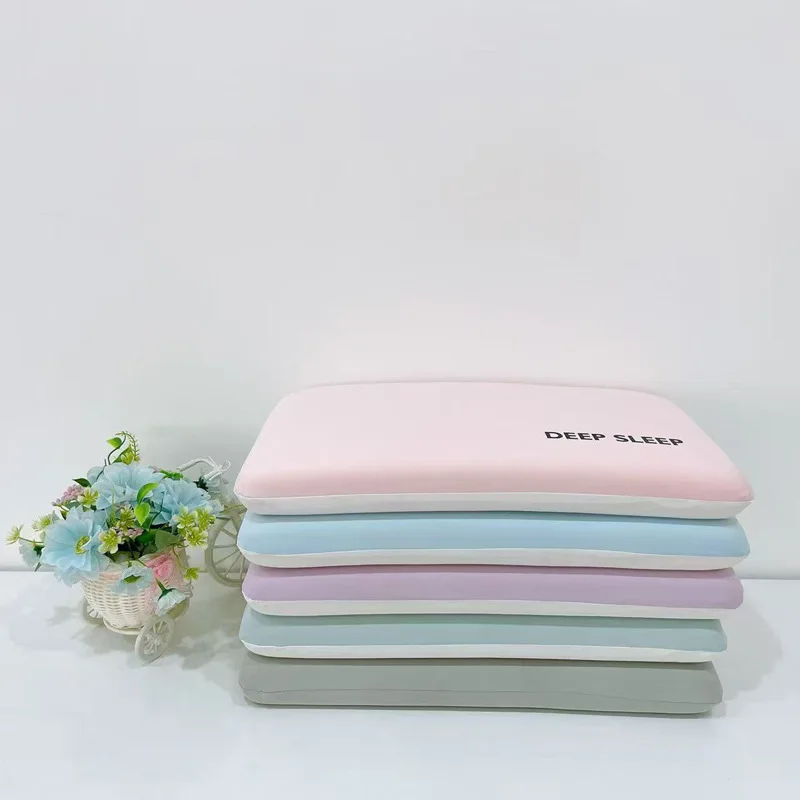 1pcs Bread Shape Memory Foam Kids Pillow Ergonomic Support Sleep Cushion For 5-12 Years Old Boys Girls