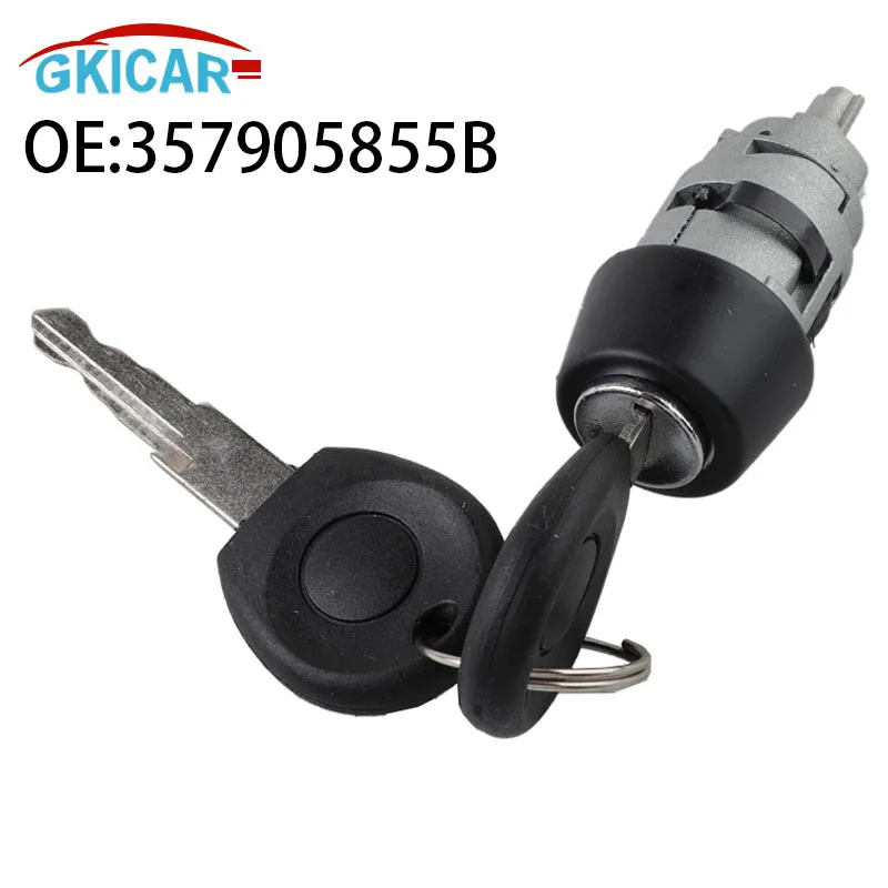 357905855B Car Ignition Starter Switch Barrel Lock For VW Caddy Jetta Beetle Polo Seat Ibiza Audi Coupe 1H0905855