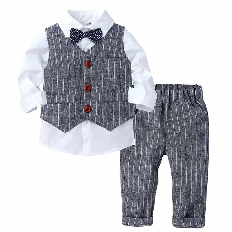 Boys Suit for Weddings Kids Prom Party Tuxedo Formal Blazer Pants Children\'s Wedding party Performance Costume school uniform