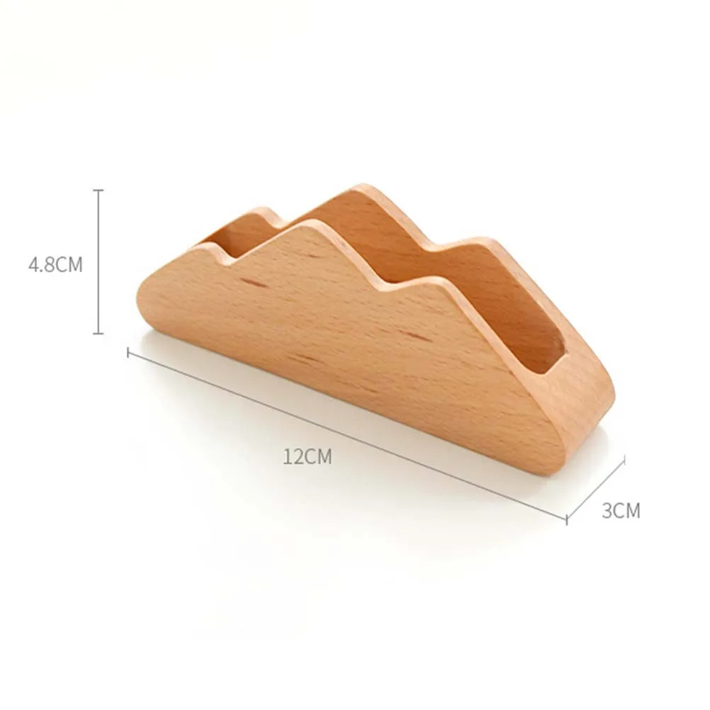 حامل منظم سطح المكتب الخشبي لحفلات الزفاف حامل رقم الطاولة عرض شكل جبلي حامل خشب كاكي ديكور الحدث