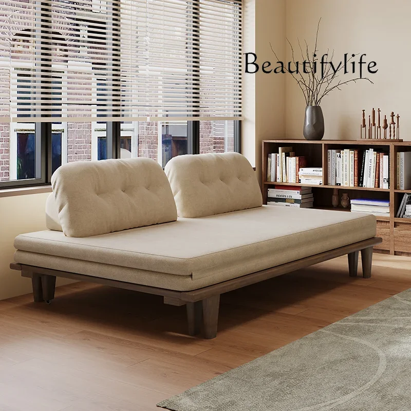 

All solid wood sofa bed folding double dual-purpose small apartment multi-functional telescopic bed folding sofa bed