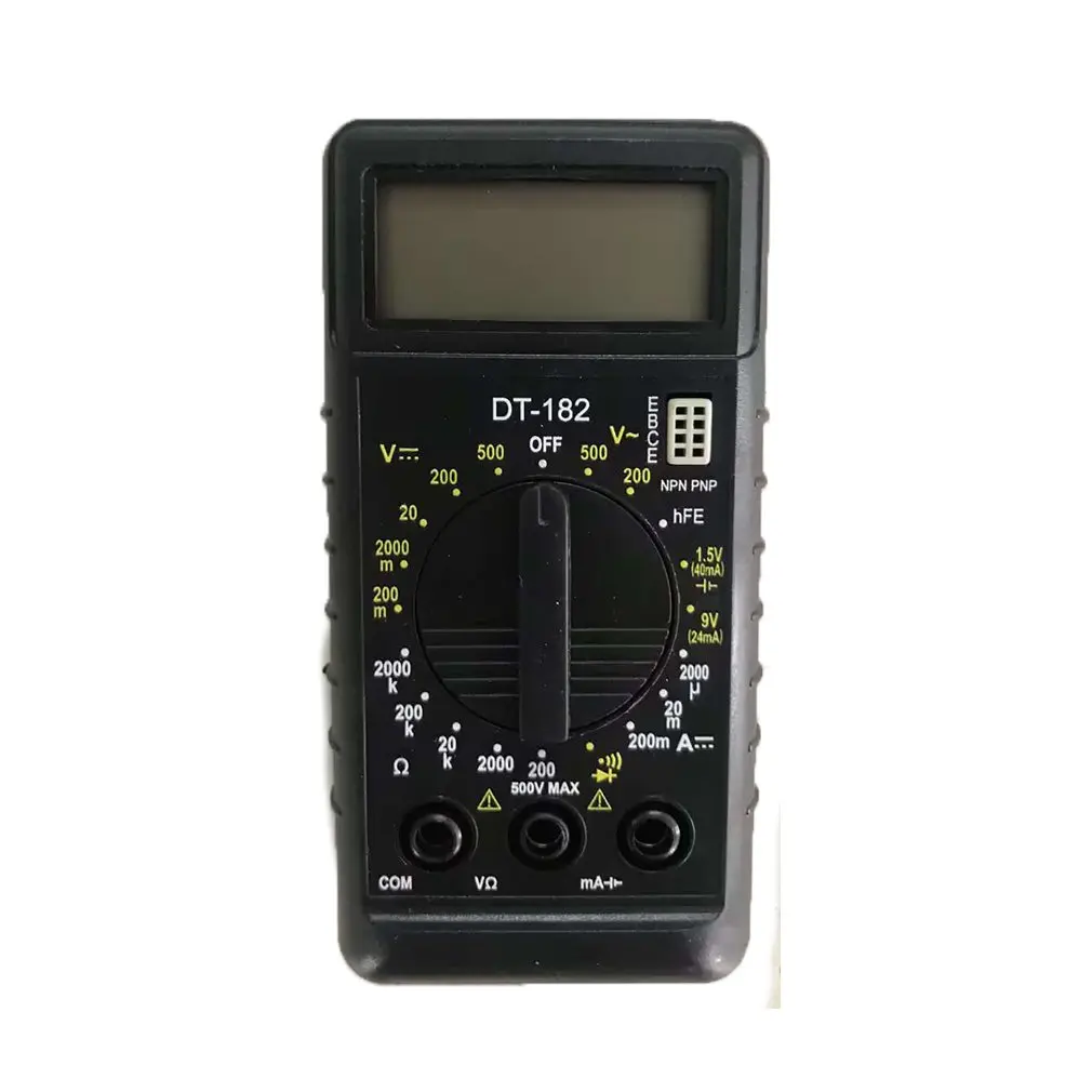 Цифровой мини-мультиметр DT-182, Ручной Карманный вольтметр, амперметр, Измеритель постоянного/переменного тока, диодный триодный
