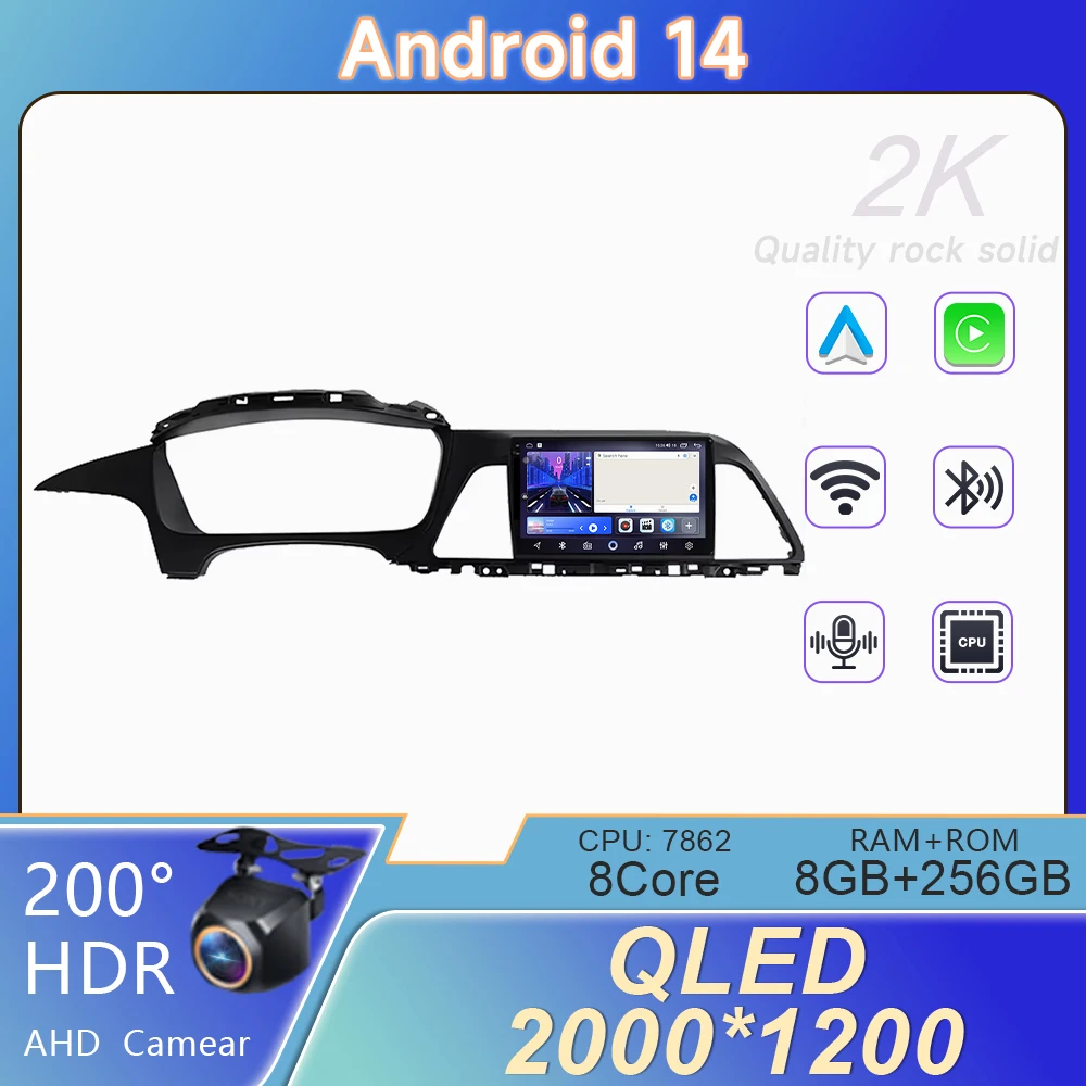 4G For Hyundai Sonata 7 LF 2014 2015 2016 2017-2020 BT Android Auto Car Radio Video Player GPS Navigation Multimedia No 2din DVD