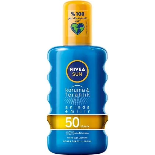 Nivea Sun protection & Ferahlik Serinleten transparent Sun spray Gkf 50 200 Ml