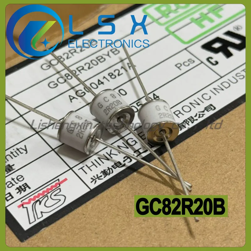 10pcs GC82R20BYB 2000V TKS Ceramic Gas Discharge Tube Surge Protection Device GC82R20B 8x8 New and Original