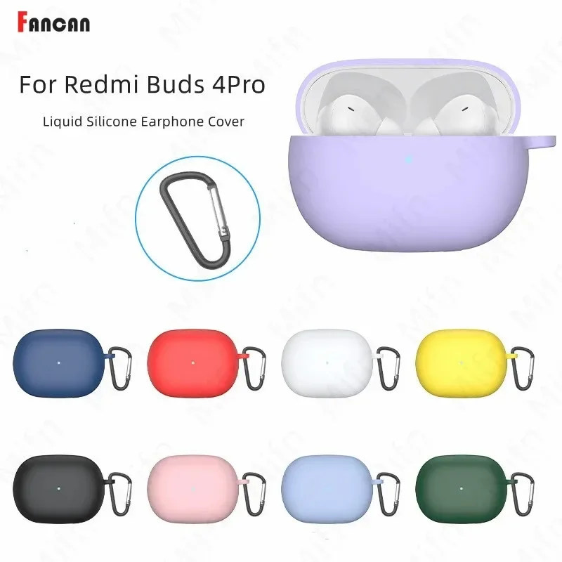 Soft Silicone For Redmi Buds 4 Case Headset Cover Shockproof Anti-scratch Soft Washable Case For Redmi Buds 4 Pro Cases