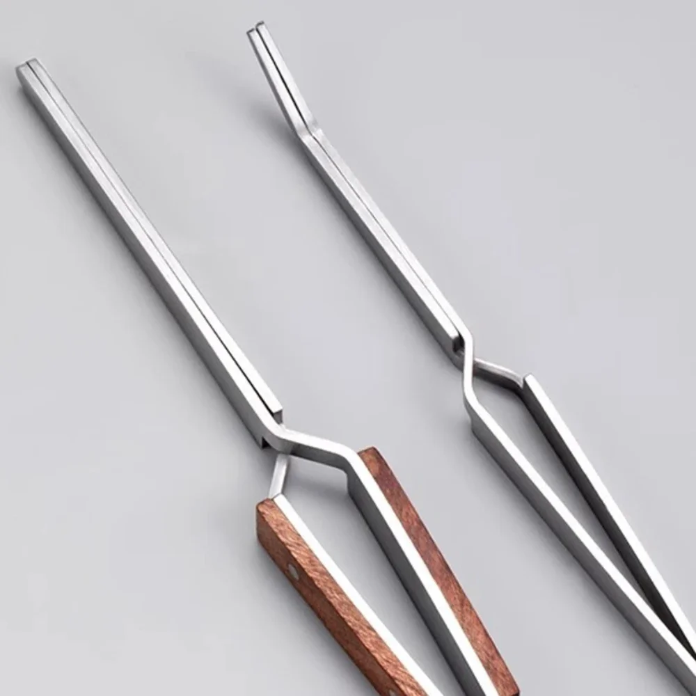 

1Pc Enhanced Version Nail Shaping Clip Multifunctional Construction Nail Extension Tweezers Stainless Steel Wooden Manicure Tool