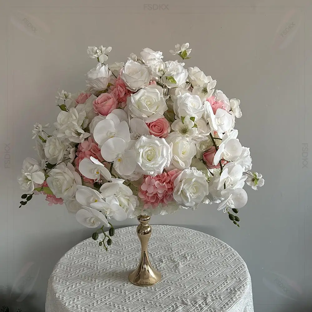 

Factory Artificial Rose Flower Ball Artificial Flower Wedding Centerpieces for Wedding Table Party Decorations