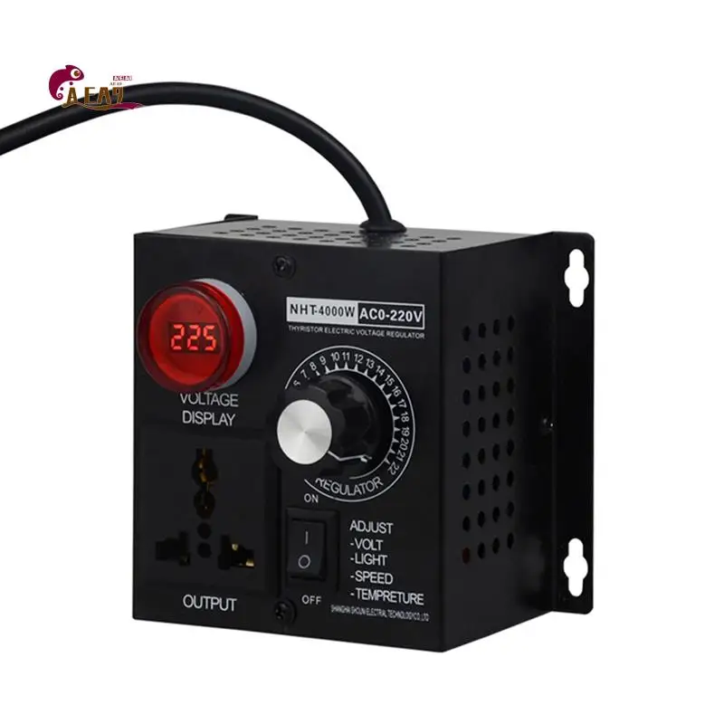 

AEA9-4000W Voltage Regulator Portable Speed Adjustable Voltage Regulator Compact Variable Voltage Controller