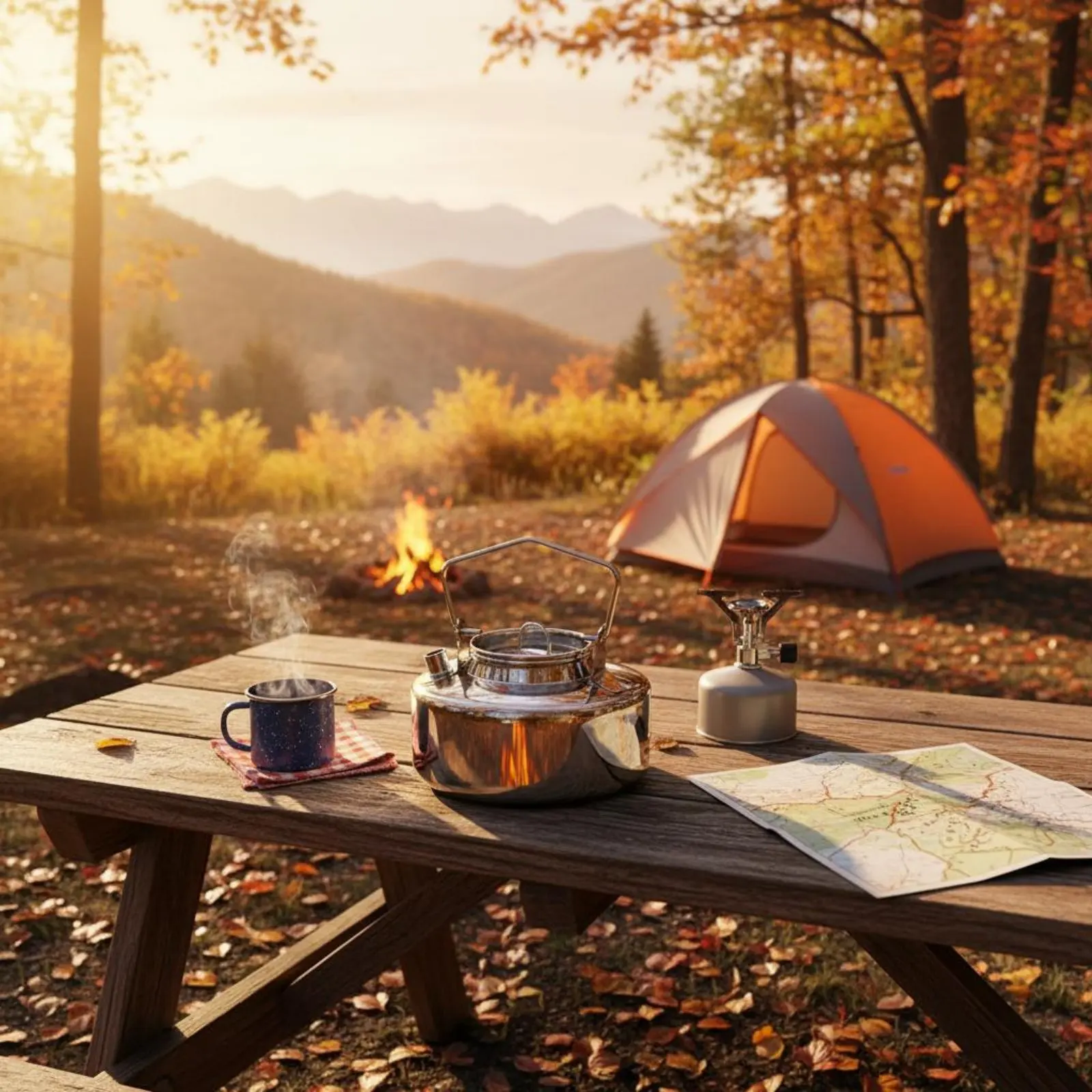 

Stainless Steel Camping Kettle Timeless Design Portable Tea Pot Outdoor Water Kettle for Hikers