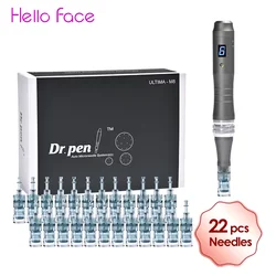 Dr pen Ultima M8 With 22 Cartridge Wireless MTS Derma Microneedle Pen Kit Professionals Use Beauty Machine Needle length 0.25 mm