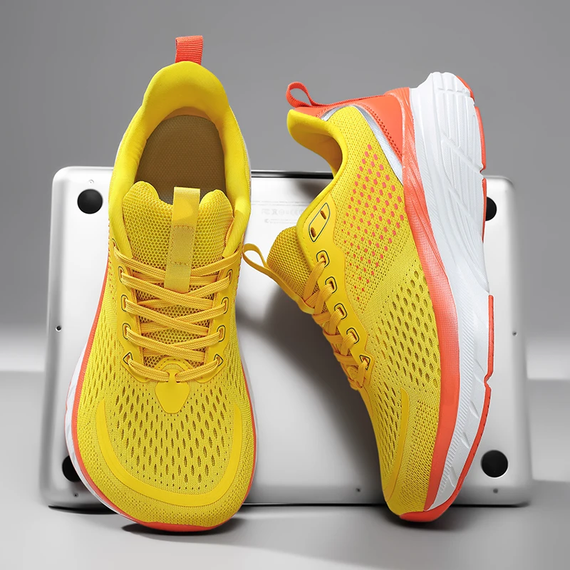 

Мужские кроссовки с широким носком для бега и ходьбы, амортизирующие, дышащие, модные, больших размеров