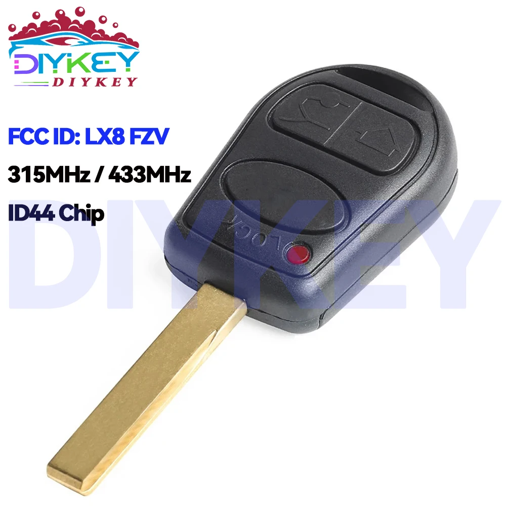 

DIYKEY 315 МГц 433 МГц FCC ID: LX8FZV для Land Rover L322 VOGUE HSE 2002-2008 Smart Remote 3 кнопки Автомобильный брелок ID44 Чип