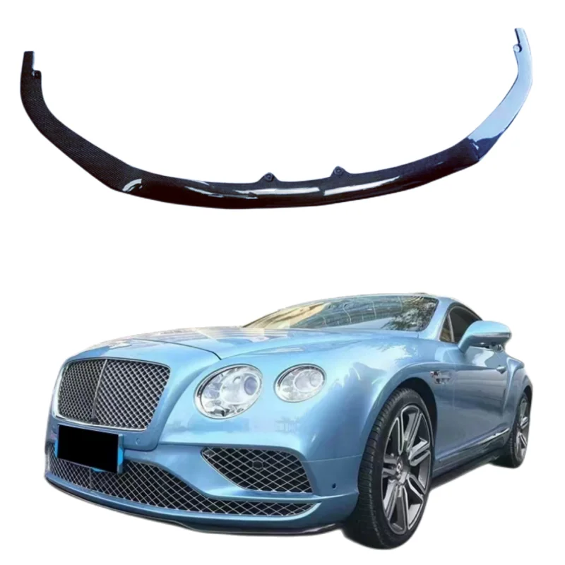 For the 15-17 year Bentley Continental GT carbon fiber front bumper edge  rear diffuser side skirts rear spoiler body kit