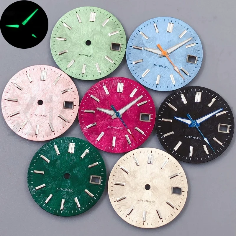 3 O'clock Date Shunbun and Sea of Clouds Dial NH35 No Lume Sakura Pink Spring 29mm for NH35 NH36 Automatic Movement Watch Parts