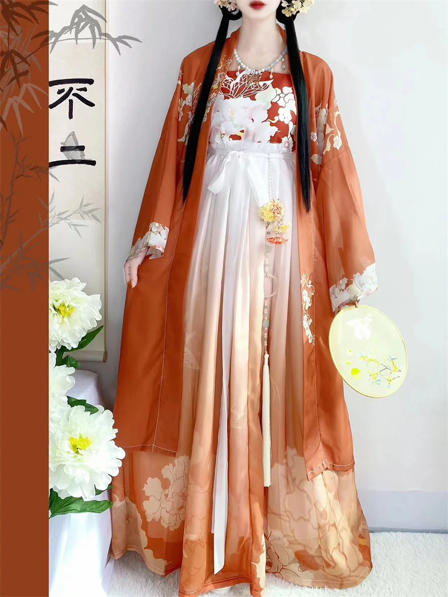 Traditional Chinese Costumes for Women Hanfu Fairy Dress Folk Dance Vintage Embroidery Princess Outfit Chinese Hanfu Dress