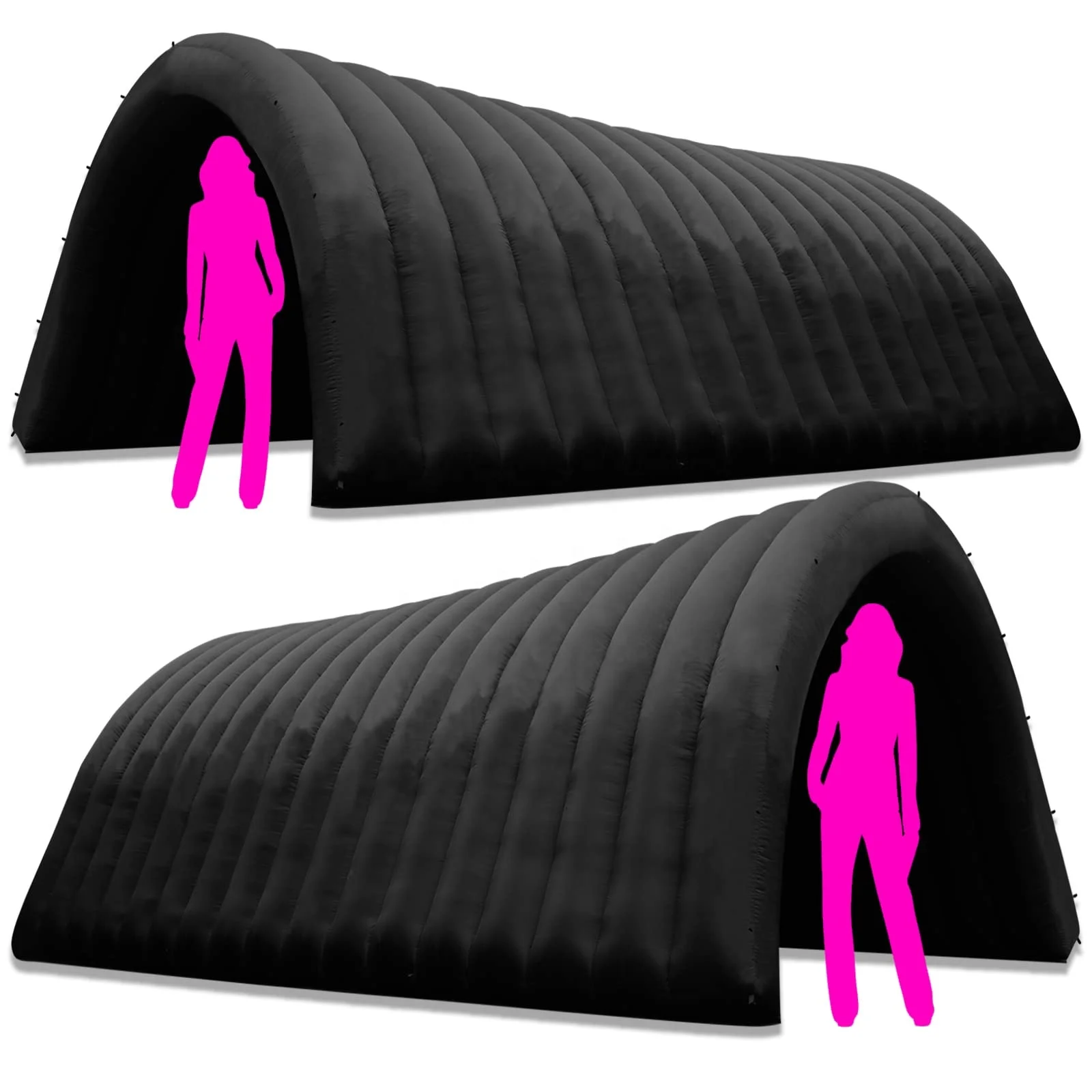 خيمة نفق كبيرة قابلة للنفخ بإضاءة قابلة للتغيير ملونة جديدة لمدخل الحفلات