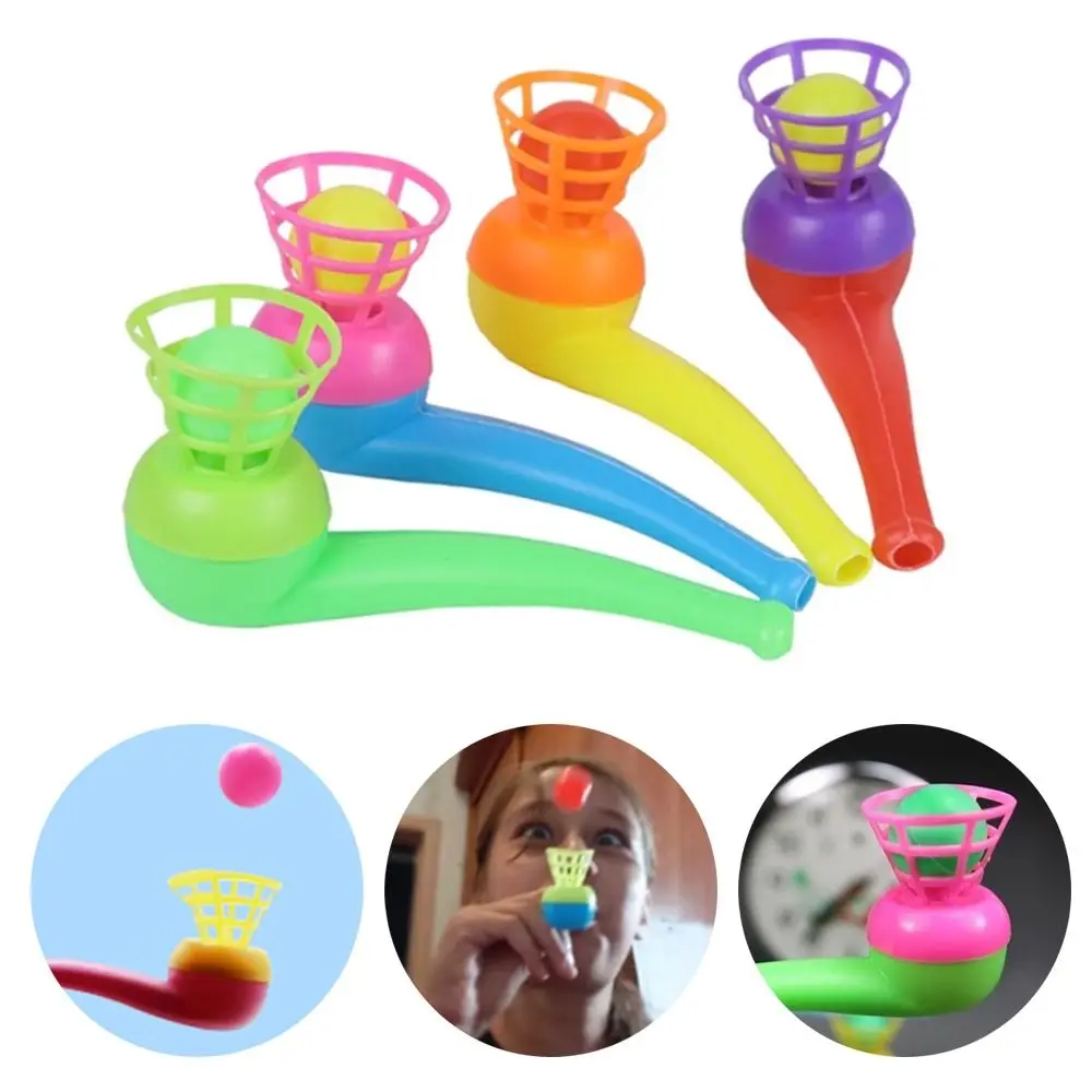 

10Pcs Plastic Color Random Funny Gifts Educational Toys Balance Training Learning Toys Pipe Blowing Ball