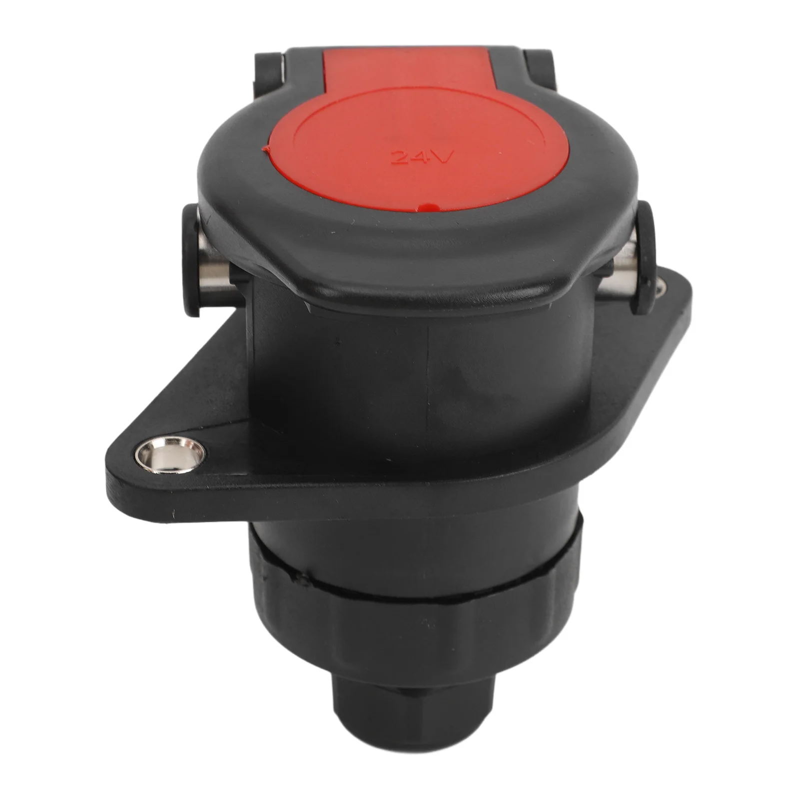 24V 15pin Trailer Connector Adapter Stable Performance for  Boat RV Trailer Connector Socket Trailer Adapter Plug Socket