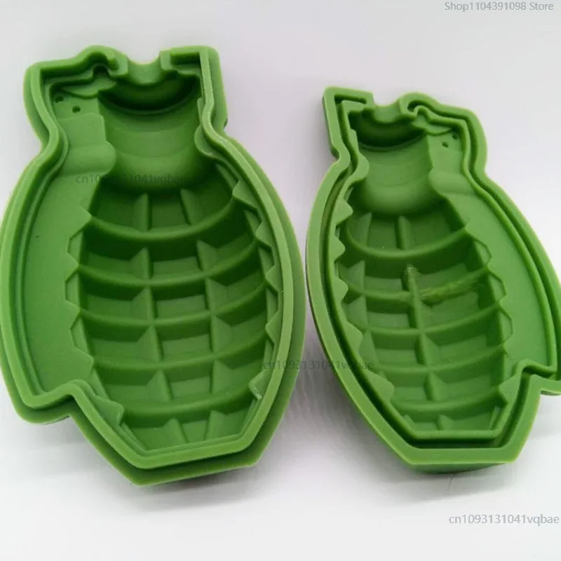 3D Ice Cube Mold Grenade Kitchen Tool Ice Tray Popsicle Mold Shape Cream Maker Bar Drinks Chocolate Wine Maker Silicone